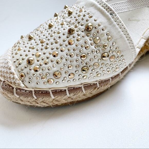 Laura Biagiotti Embellished Slingback Espadrilles - Picture 3 of 7